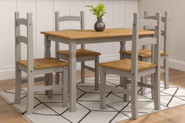 Home wooden table and chairs